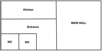 floor plan of Balmoral community centre