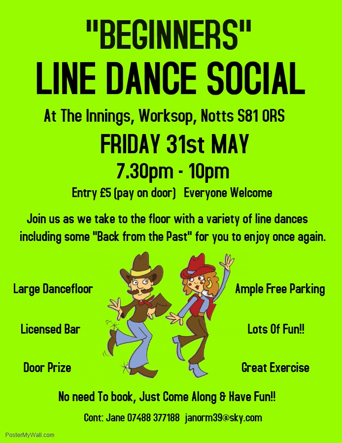 Beginners Line Dance Social Evening event.