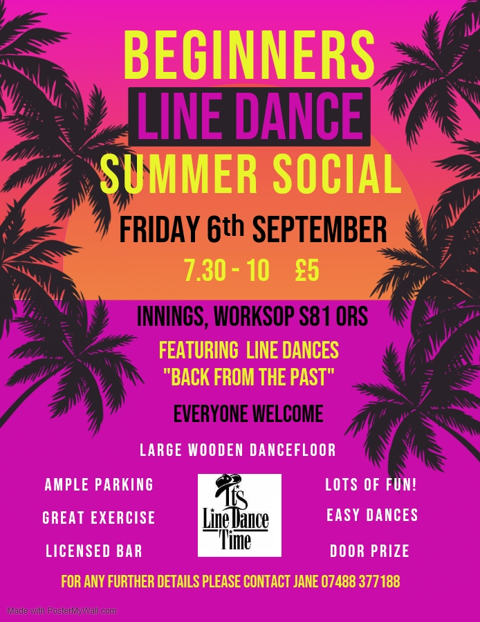 Beginners Line Dance Social Evening event.