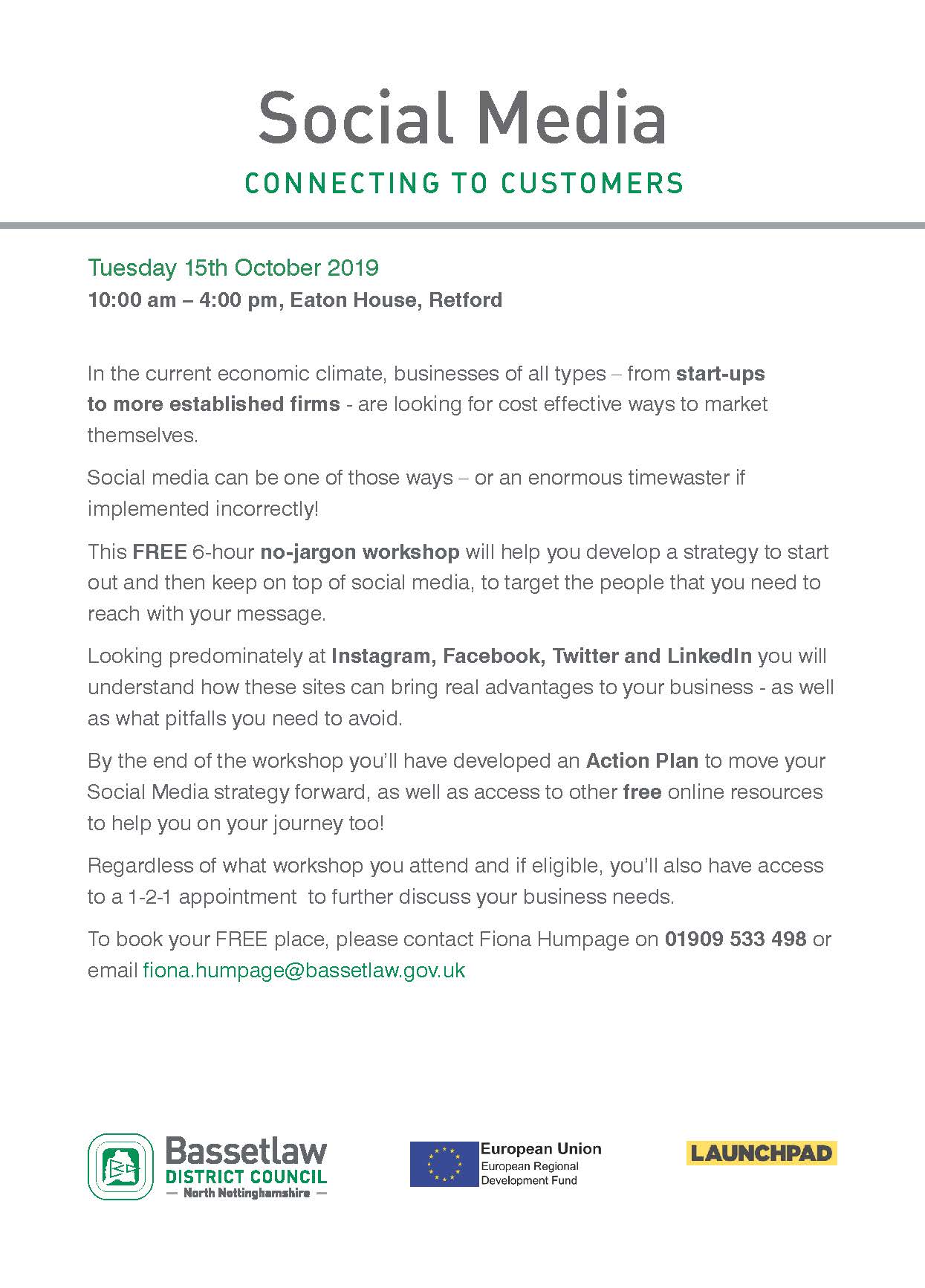 Social Media and Marketing event.