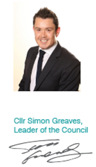 Councillor Simon Greaves, Leader of the Council