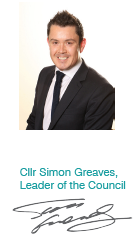 Councillor Simon Greaves, Leader of the Council