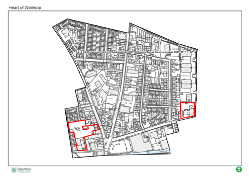 Heart of Worksop map