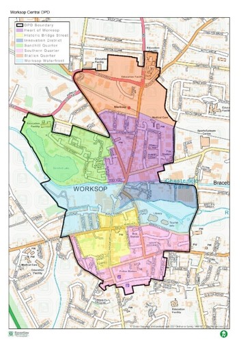 Map of seven neighbourhoods