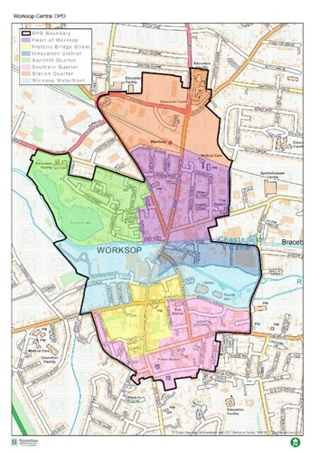 Map of seven neighbourhoods
