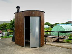 Accessible compost toilet