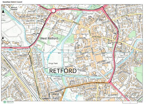 Retford Town Centre PSPO Designated Area