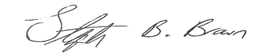 Signature of officer