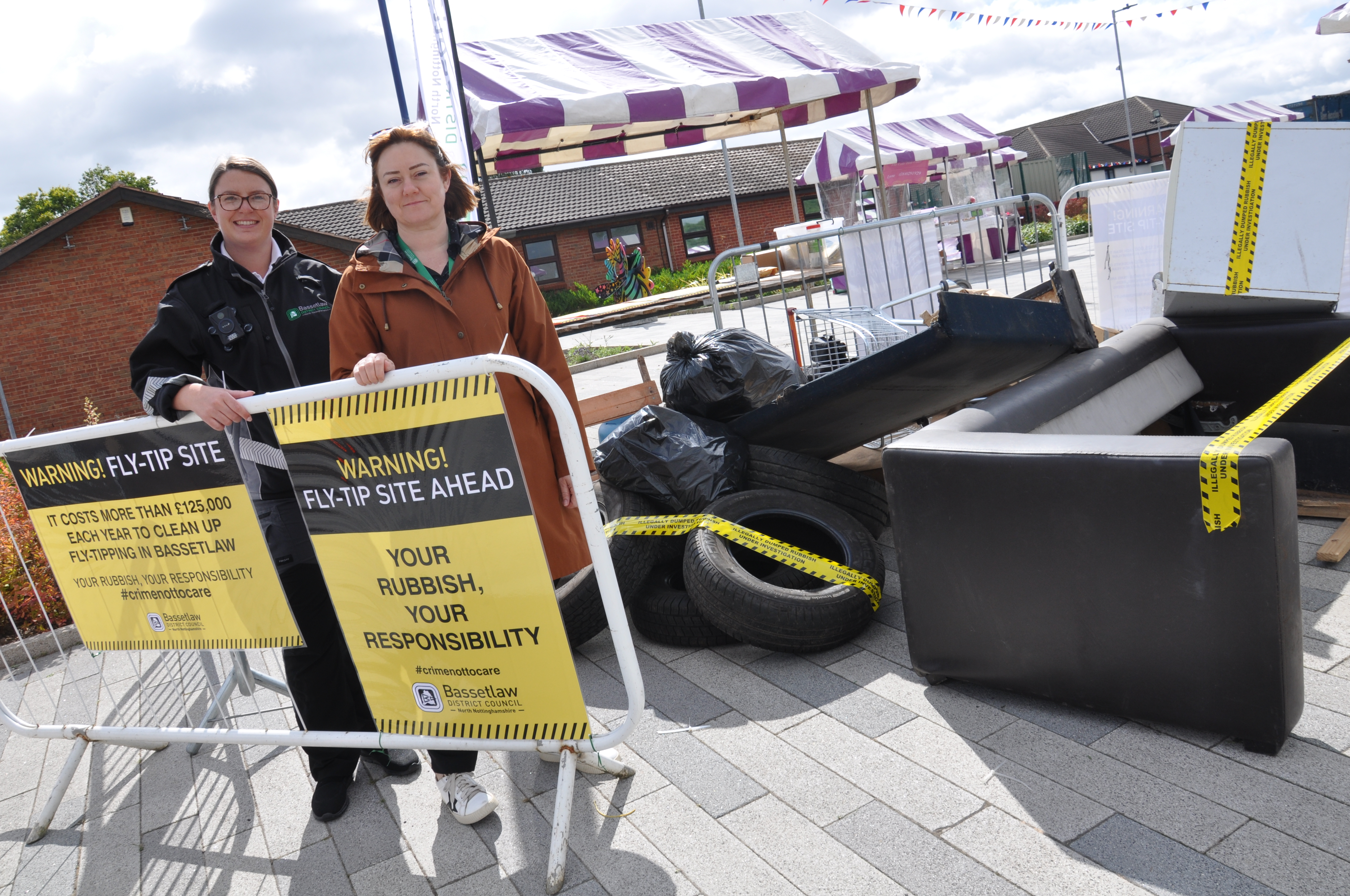 Fly-tipping hits high street