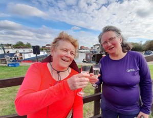 Hazel with sister Rosemary