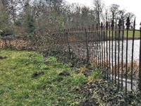 Iron Railings to Dam at Cuckney School, Cuckney