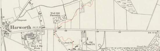 Harworth and Scrooby Road around 1938