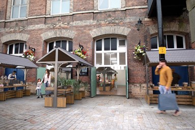 Retford Town Hall with Market