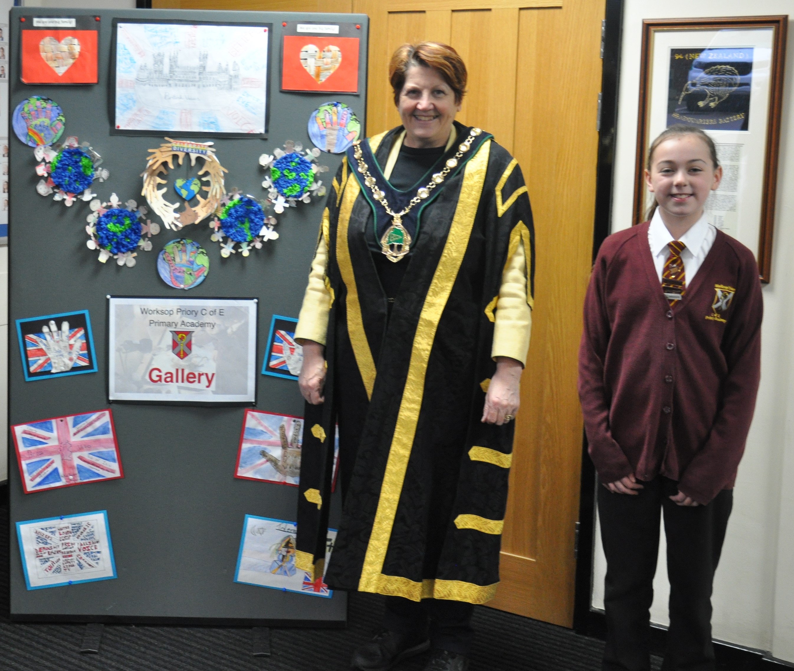 Children’s British Values Display brightens up Council HQ