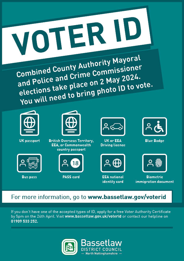 Voter ID required to vote at Polling Stations on 2 May