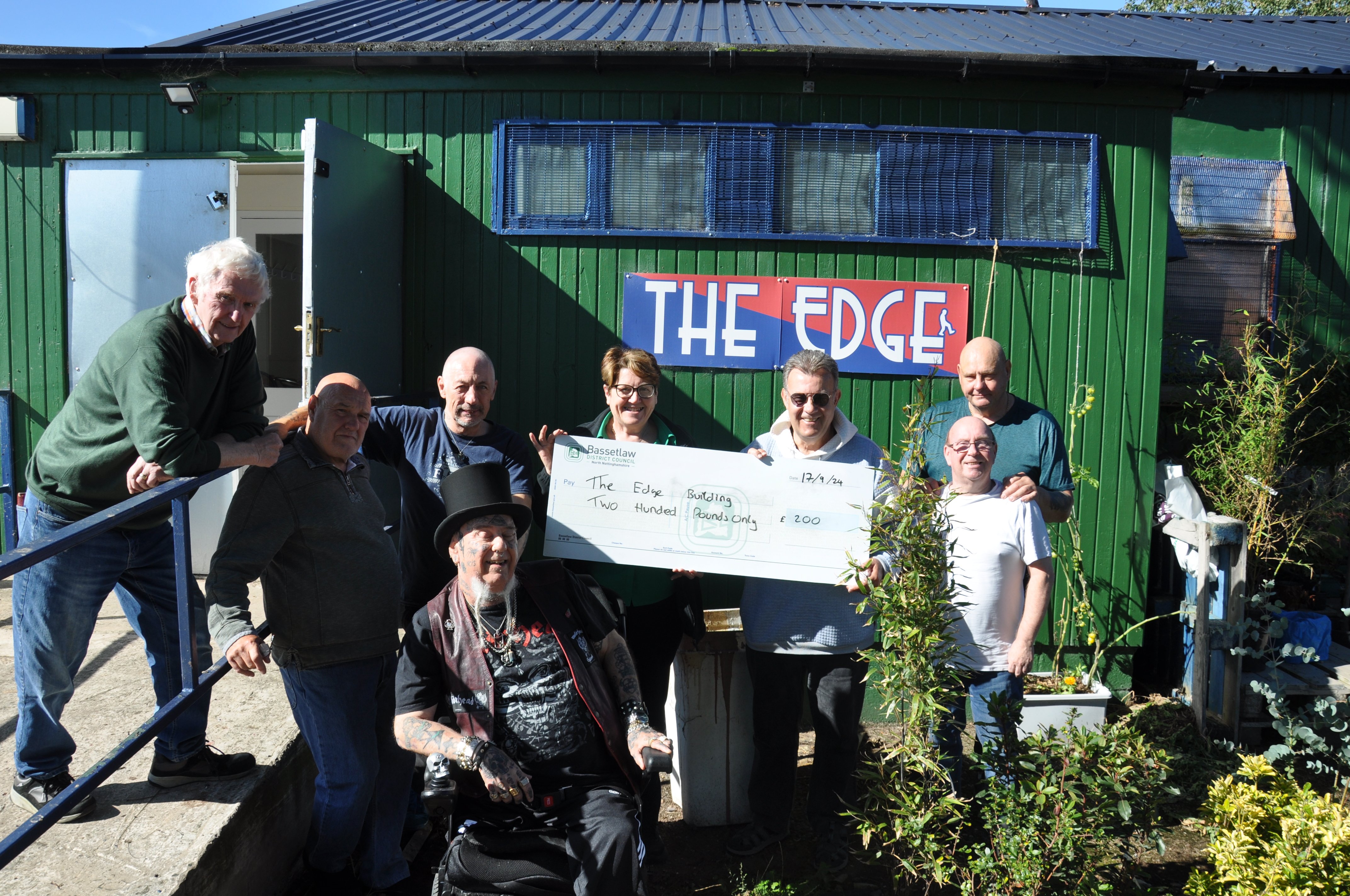 Councillor Deborah Merryweather, Paul Wrobel, and The Oasis breakfast club organisers.