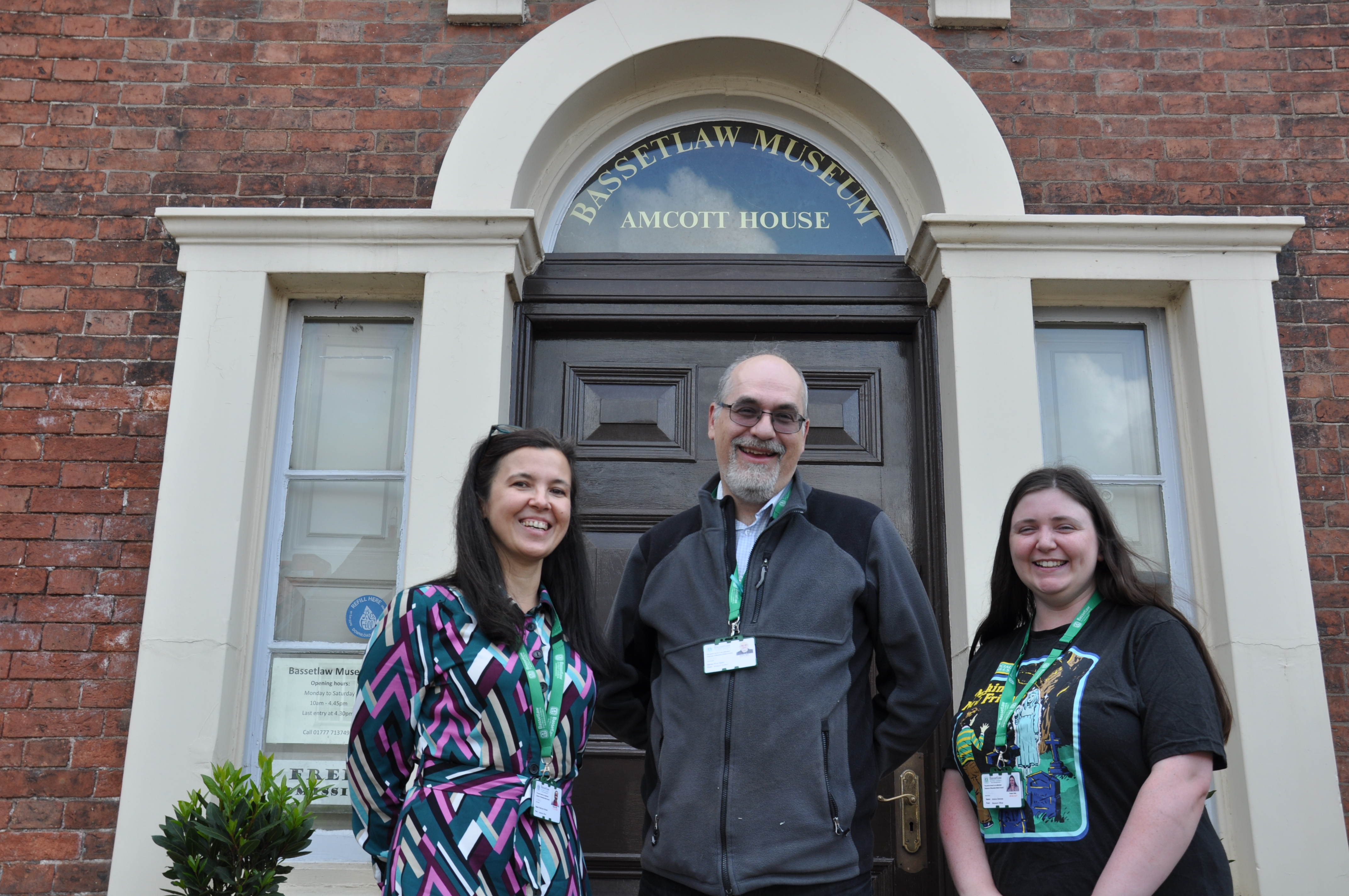 Pictured l-r: Kasia Wosiak. Collections Officer, Dr Mike Galer, Museum Curator, Jessica Denman, Museum Officer.