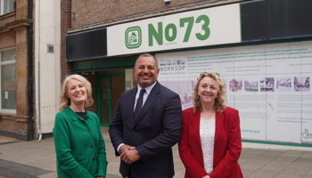 Jo White, Gary Godden, and Cllr Julie Leigh.