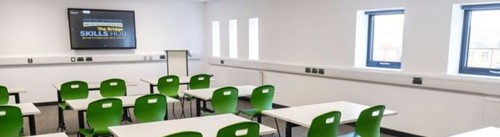 Classroom at The Bridge Skills Hub in Worksop.