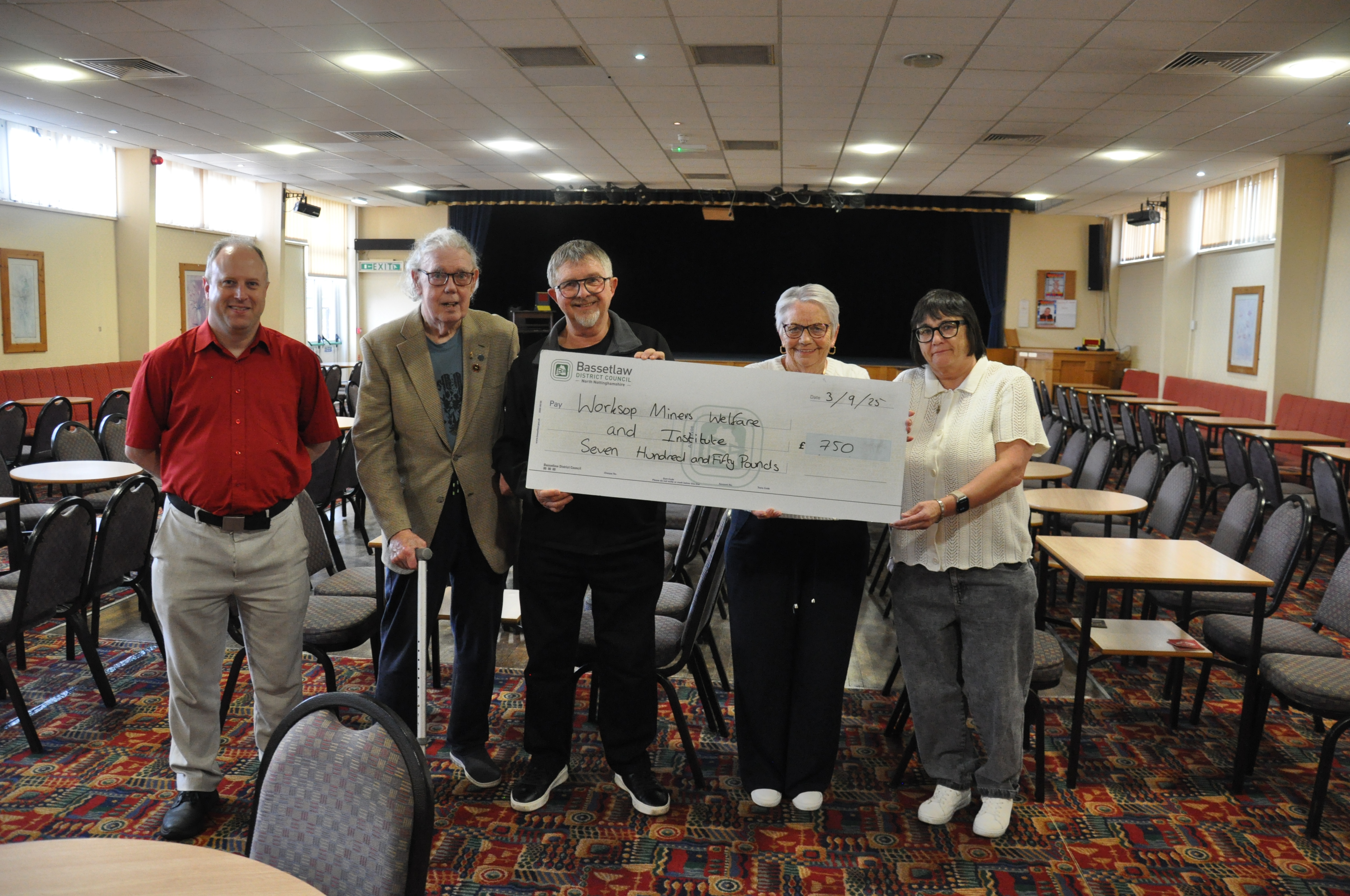 Craig Wolstenholme, Councillor David Pressley, Councillor Alan Rhodes, Jeanette Sargeson and Bridgitte Ainsworth.