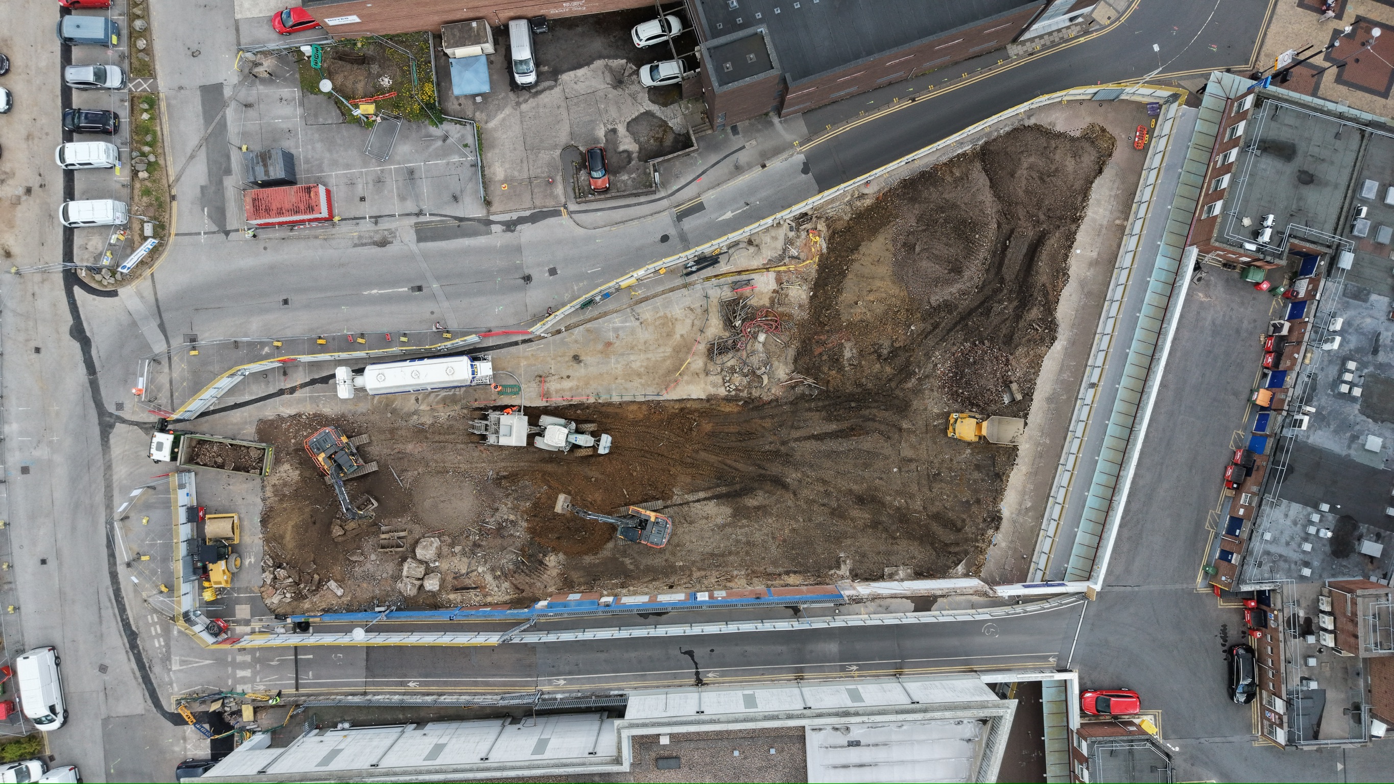Drone footage of the Priory Centre site. 