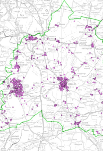 Bassetlaw District Empty Homes Map – Based on Council Tax Data July 2018