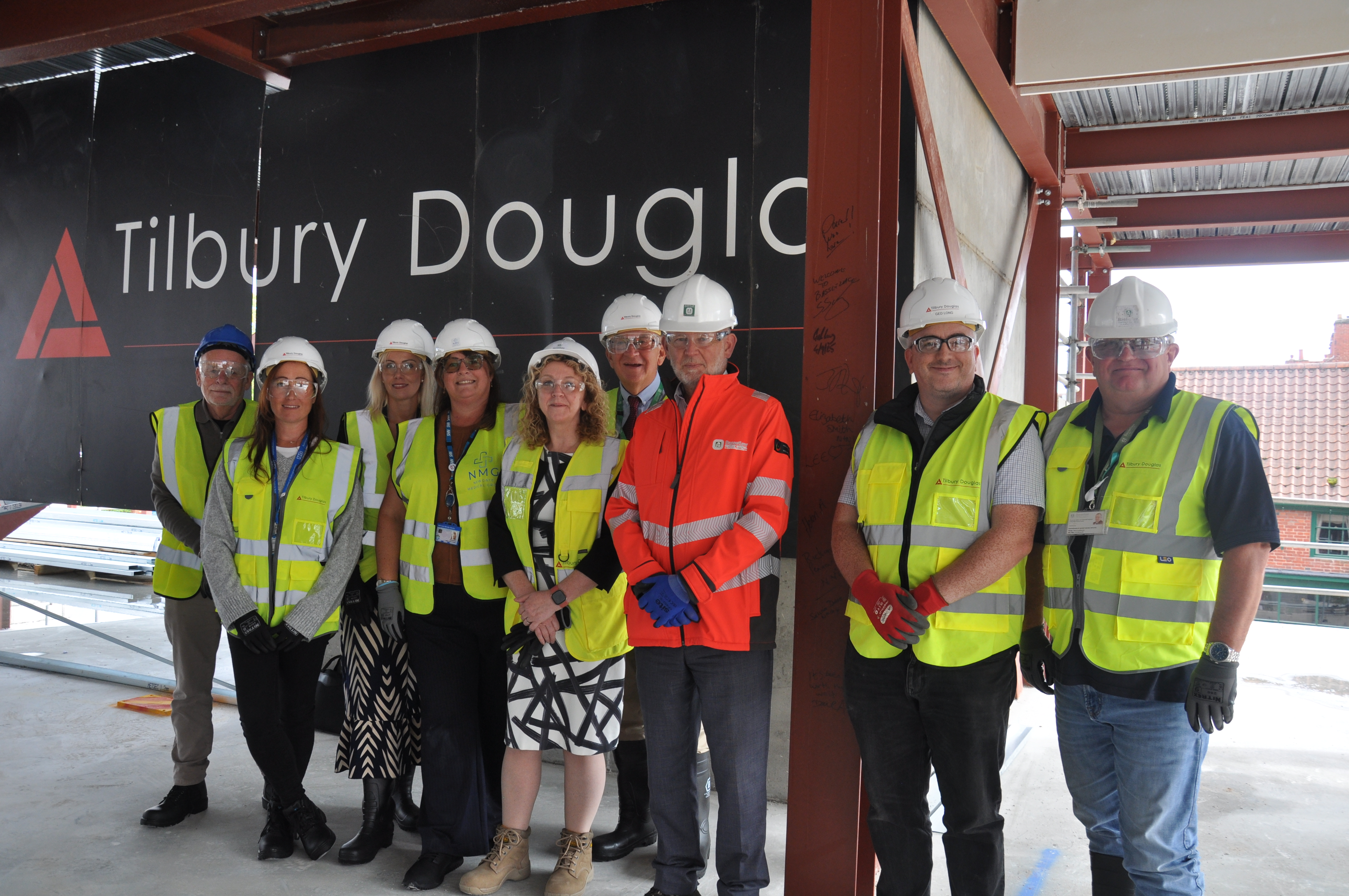 Bassetlaw District Councillors & colleagues from NHS Nottingham & Nottinghamshire, Newgate Medical Group & Tilbury Douglas.
