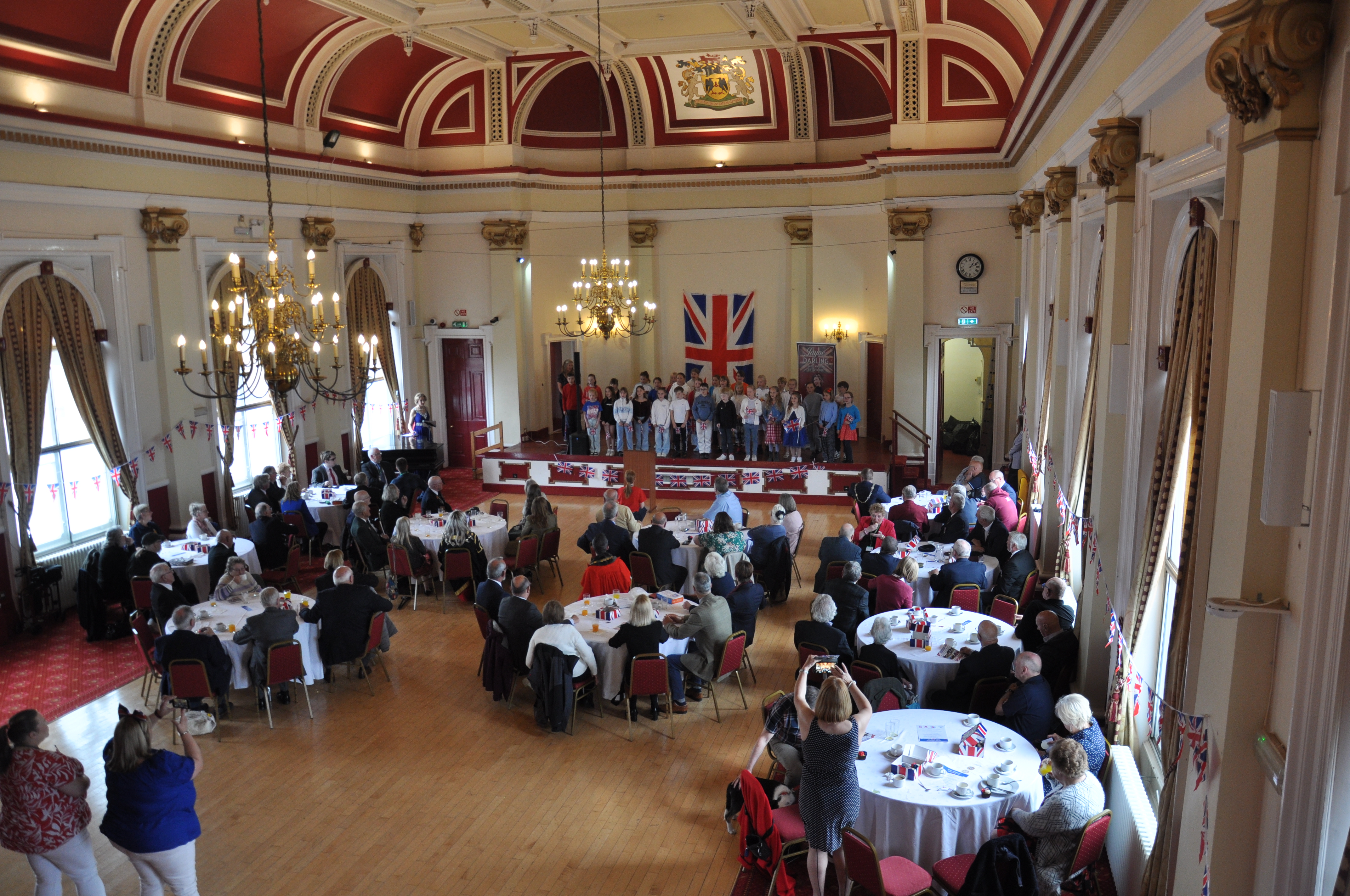 Photo of VE day event at Retford Town Hall