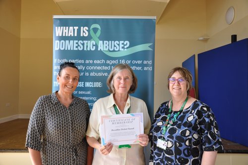 Christie Conroy, Cllr Lynne Schuller and Alison Craig.