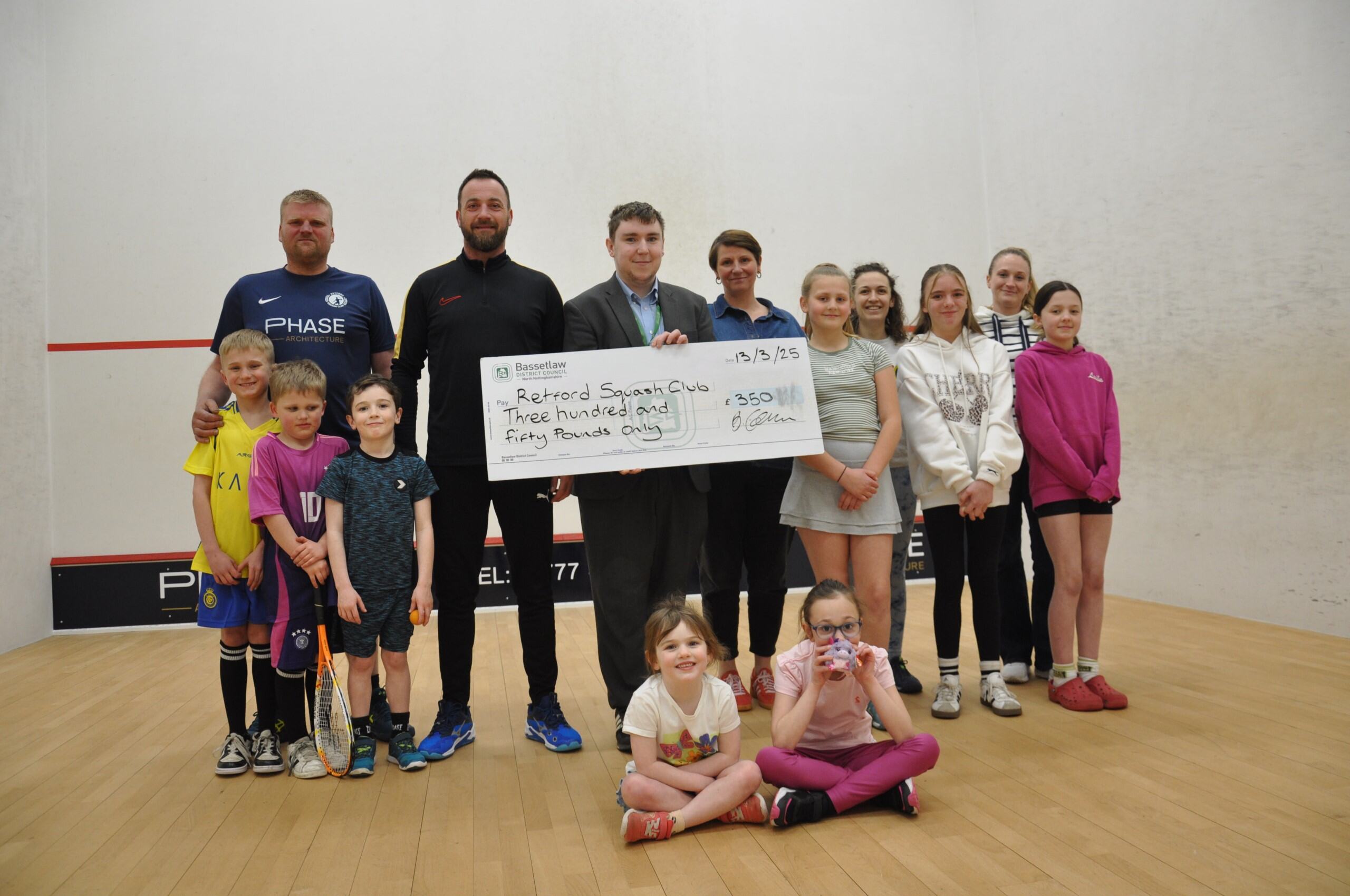 Councillor Grant Supports Growth of Retford Squash Club for Local Players